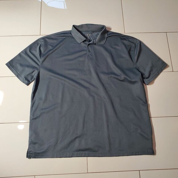 IMAGE SOLUTIONS POLO GRAY SHORT SLEEVE POLYESTER SIZE 3X - Picture 1 of 7
